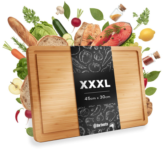 Schneidebrett aus Bambus XXXL 45 x 30 cm