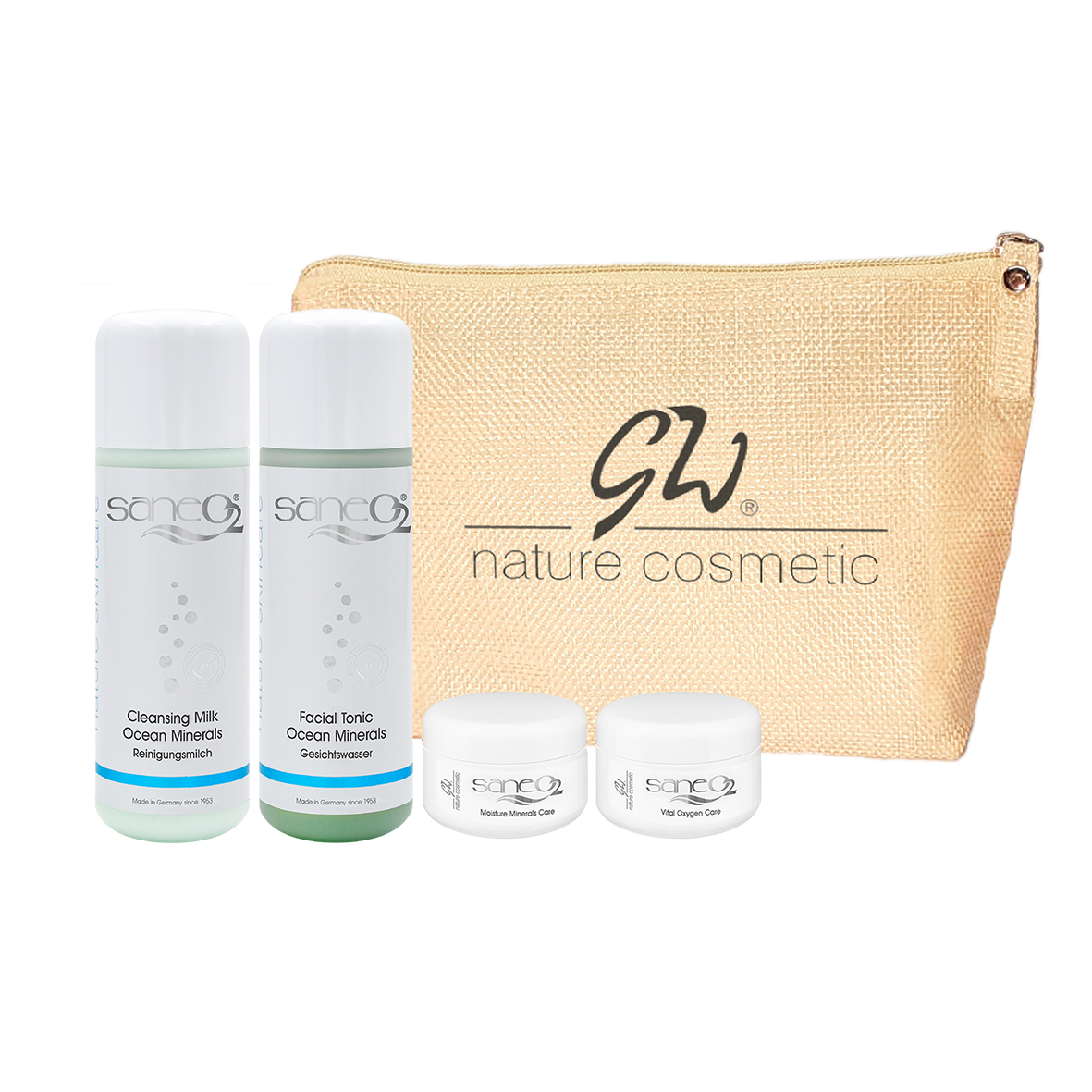 SaneO2® Reise & Starter Set für trockene Haut